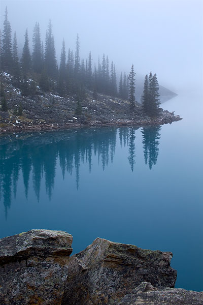Fog At Moraine Lake